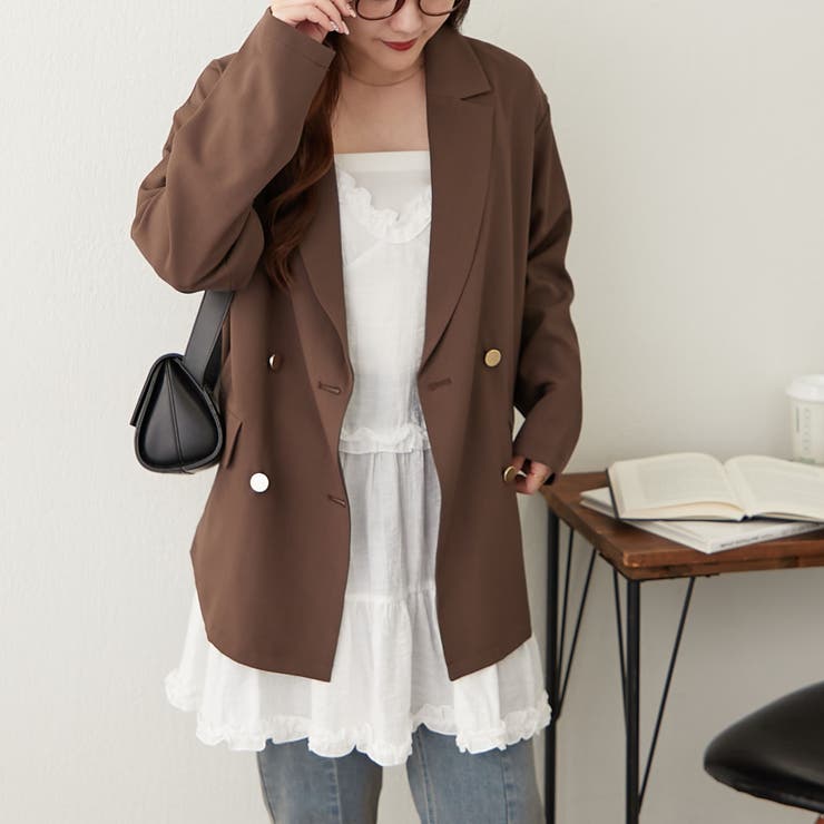 セットアップ対応可】テーラードジャケット[品番：OLOW0016389