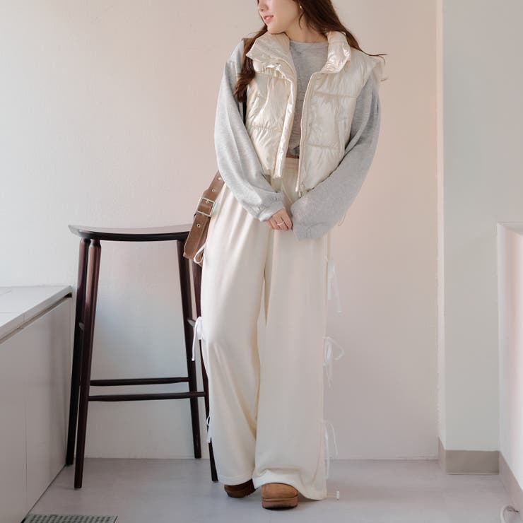 裾シャーリングベスト | NICE CLAUP / OLIVE des OLIVE　OUTLET | 詳細画像7 