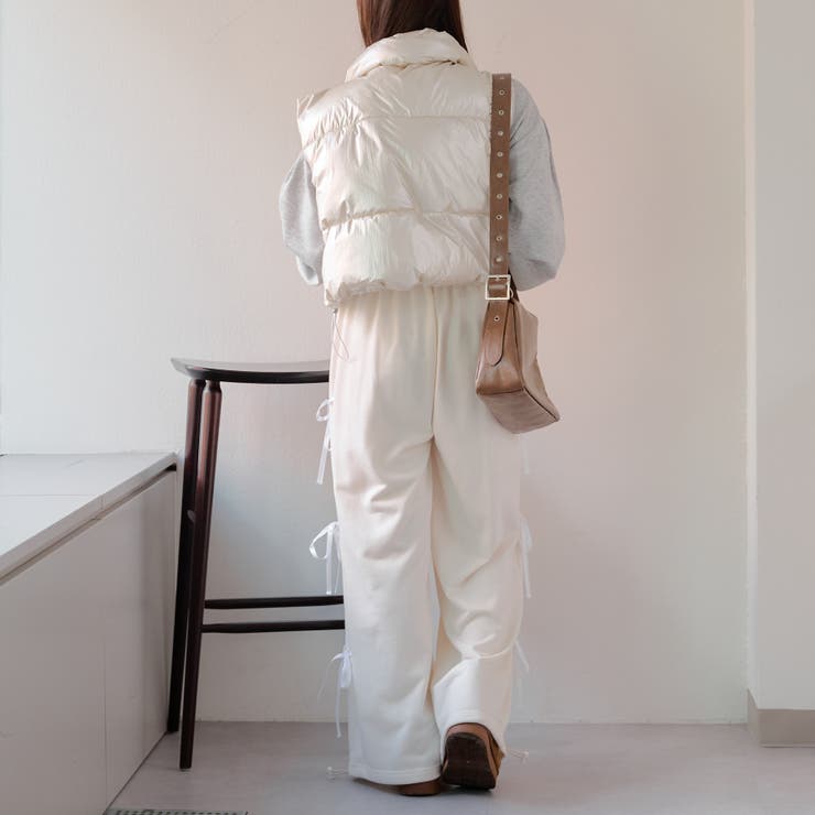 裾シャーリングベスト | NICE CLAUP / OLIVE des OLIVE　OUTLET | 詳細画像9 