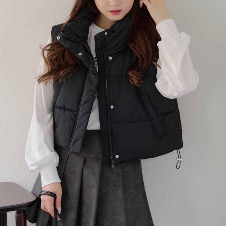裾シャーリングベスト | NICE CLAUP / OLIVE des OLIVE　OUTLET | 詳細画像10 