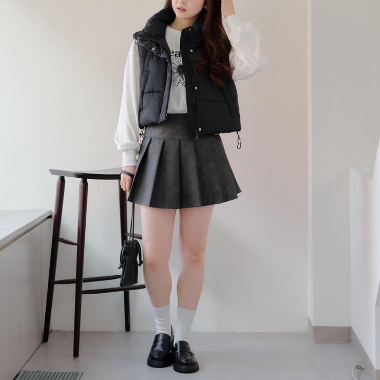 裾シャーリングベスト | NICE CLAUP / OLIVE des OLIVE　OUTLET | 詳細画像14 