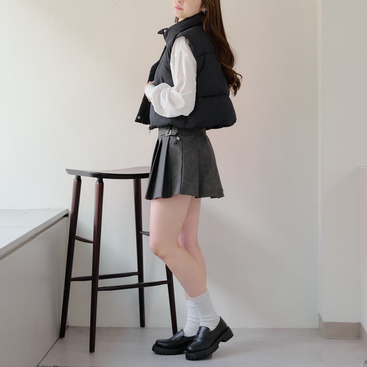 裾シャーリングベスト | NICE CLAUP / OLIVE des OLIVE　OUTLET | 詳細画像16 