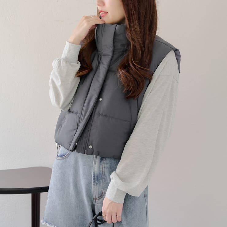 裾シャーリングベスト | NICE CLAUP / OLIVE des OLIVE　OUTLET | 詳細画像18 