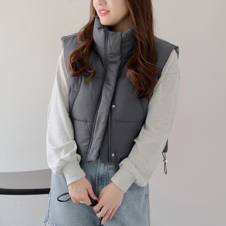 裾シャーリングベスト | NICE CLAUP / OLIVE des OLIVE　OUTLET | 詳細画像21 