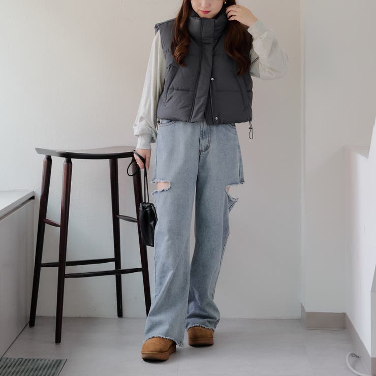 裾シャーリングベスト | NICE CLAUP / OLIVE des OLIVE　OUTLET | 詳細画像22 