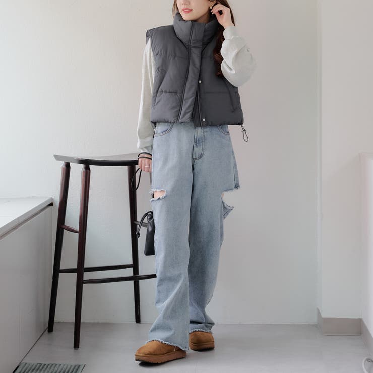 裾シャーリングベスト | NICE CLAUP / OLIVE des OLIVE　OUTLET | 詳細画像23 
