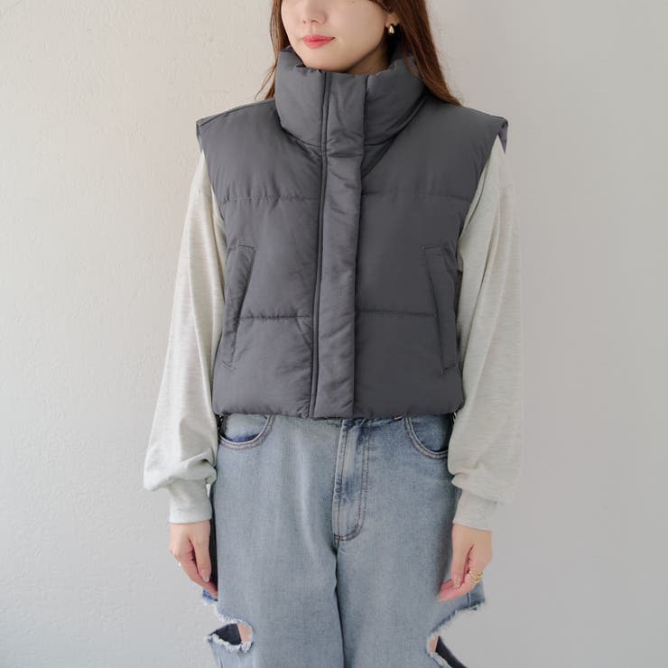 裾シャーリングベスト | NICE CLAUP / OLIVE des OLIVE　OUTLET | 詳細画像30 