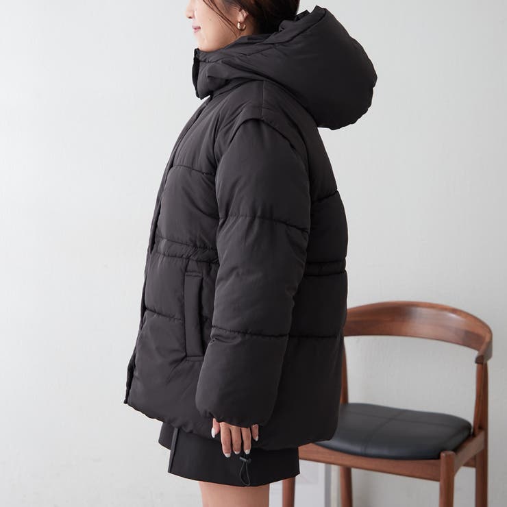【Web限定】袖取り外し中綿ブルゾン | NICE CLAUP / OLIVE des OLIVE　OUTLET | 詳細画像12 