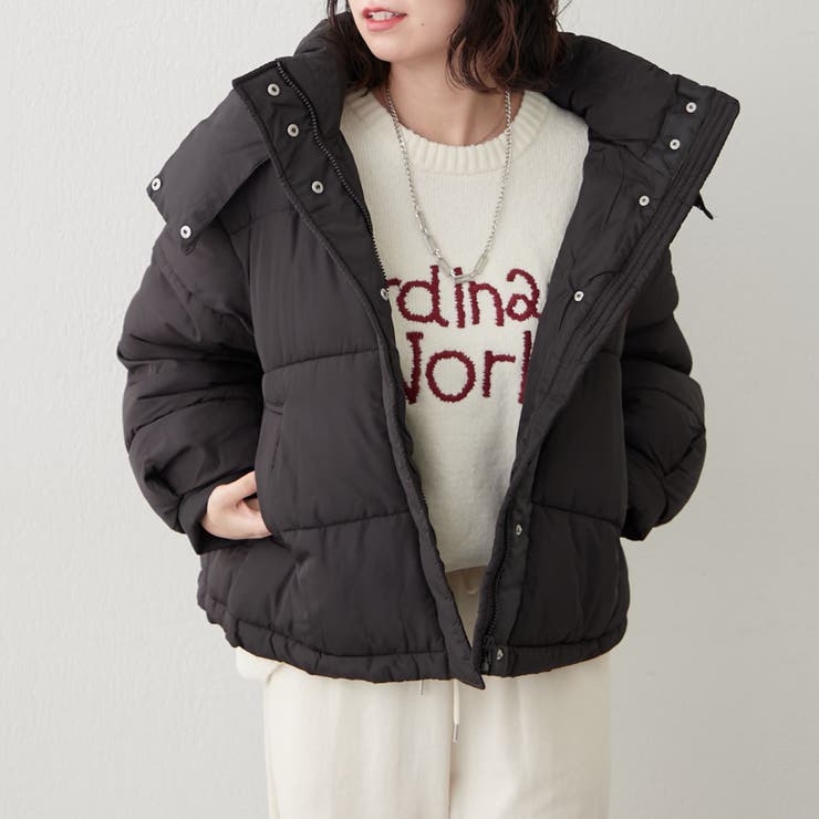 フード中綿ジャケット | NICE CLAUP / OLIVE des OLIVE　OUTLET | 詳細画像2 