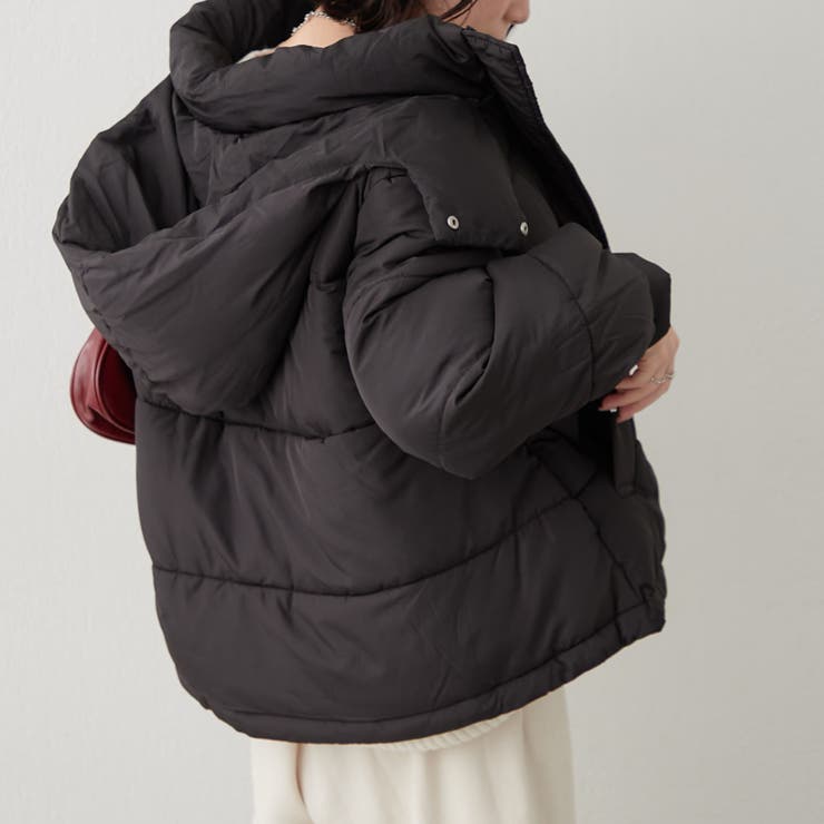 フード中綿ジャケット | NICE CLAUP / OLIVE des OLIVE　OUTLET | 詳細画像4 