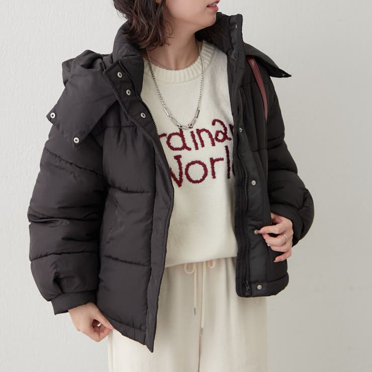 フード中綿ジャケット | NICE CLAUP / OLIVE des OLIVE　OUTLET | 詳細画像5 