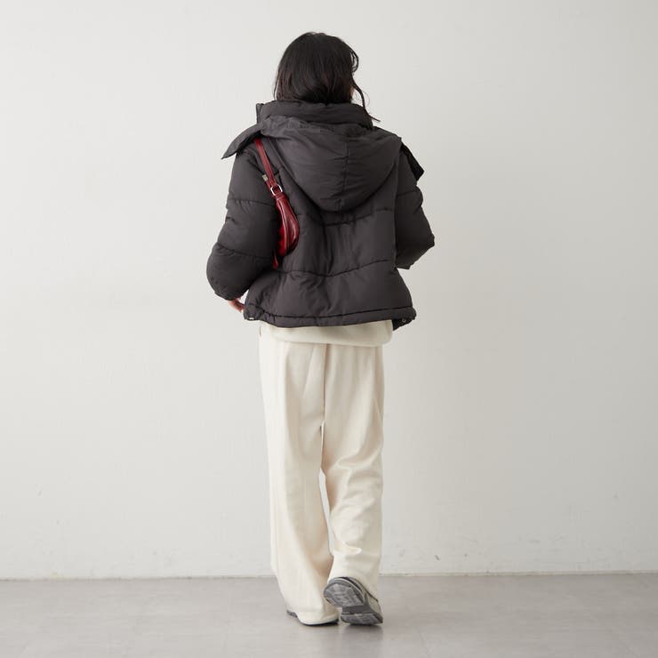 フード中綿ジャケット | NICE CLAUP / OLIVE des OLIVE　OUTLET | 詳細画像14 