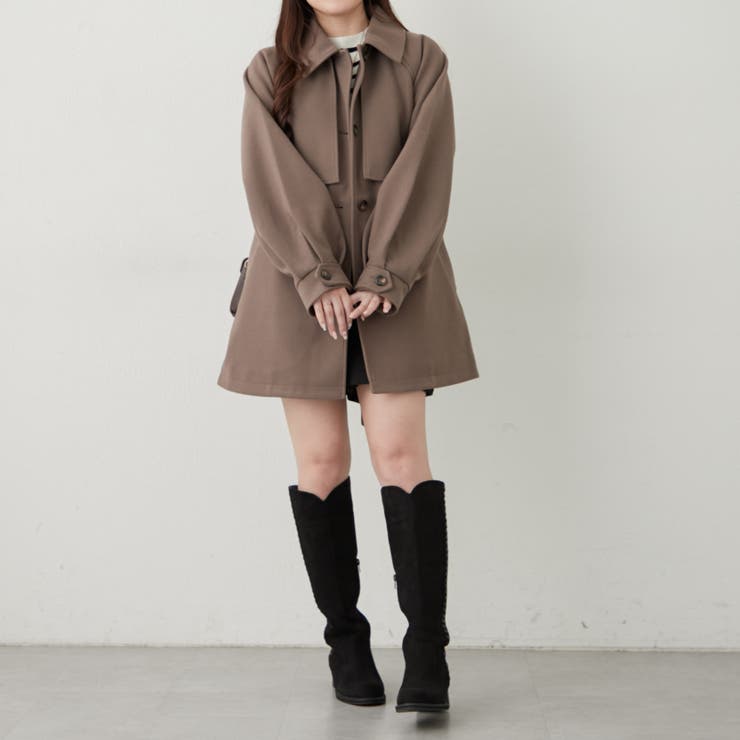アレンジカラーミドル丈コート | RMAF　NICE CLAUP / OLIVE des OLIVE | 詳細画像12 
