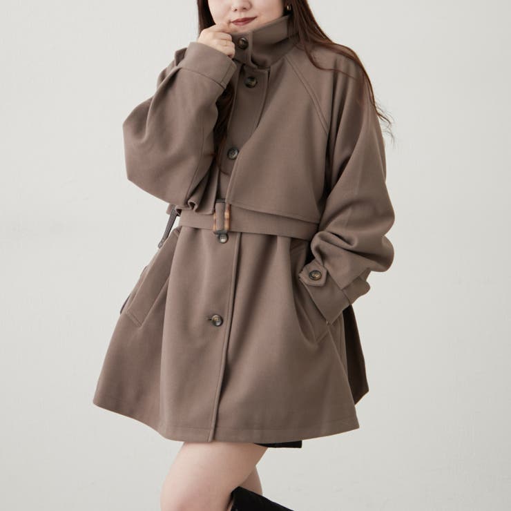 アレンジカラーミドル丈コート | RMAF　NICE CLAUP / OLIVE des OLIVE | 詳細画像18 