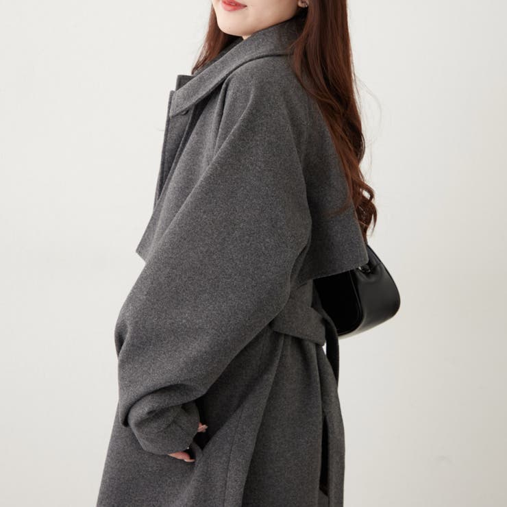 アレンジカラーロング丈コート | RMAF　NICE CLAUP / OLIVE des OLIVE | 詳細画像27 