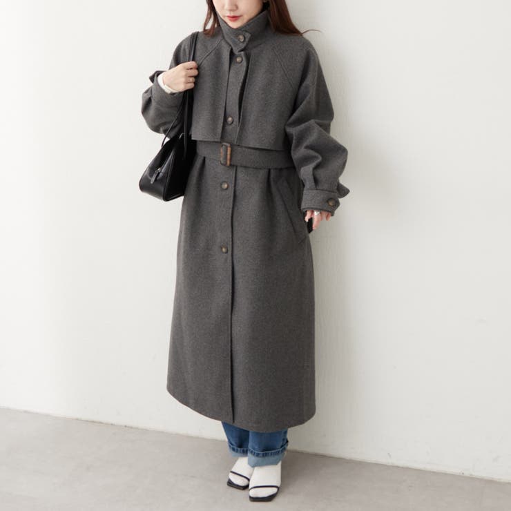 アレンジカラーロング丈コート | RMAF　NICE CLAUP / OLIVE des OLIVE | 詳細画像35 