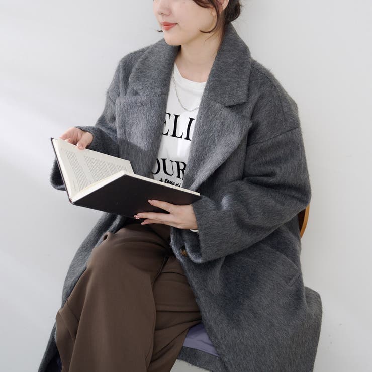 シャギーチェスターコート | RMAF　NICE CLAUP / OLIVE des OLIVE | 詳細画像1 