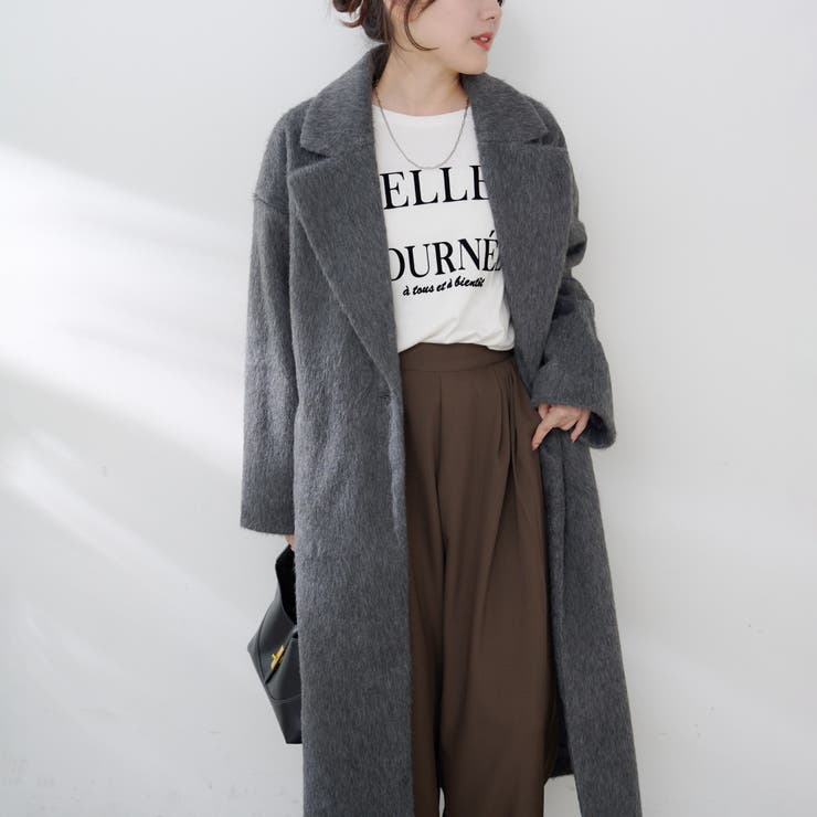 シャギーチェスターコート | RMAF　NICE CLAUP / OLIVE des OLIVE | 詳細画像3 