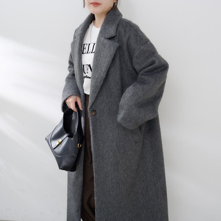 シャギーチェスターコート | RMAF　NICE CLAUP / OLIVE des OLIVE | 詳細画像4 