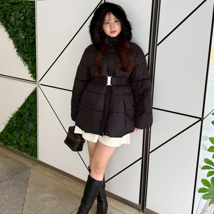 今季のイチオシアウターはこれ！ベルト付き中綿フードファーコート | RMAF　NICE CLAUP / OLIVE des OLIVE | 詳細画像47 