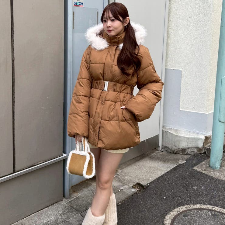 今季のイチオシアウターはこれ！ベルト付き中綿フードファーコート | RMAF　NICE CLAUP / OLIVE des OLIVE | 詳細画像59 