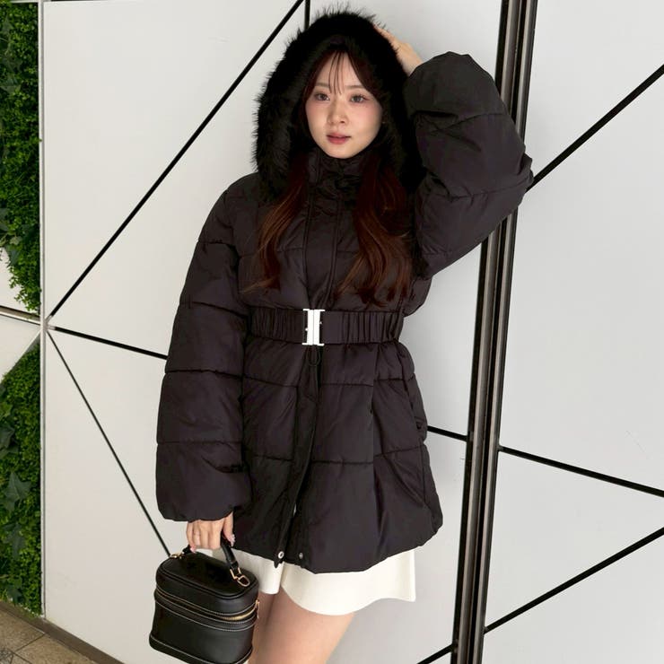 今季のイチオシアウターはこれ！ベルト付き中綿フードファーコート | RMAF　NICE CLAUP / OLIVE des OLIVE | 詳細画像46 