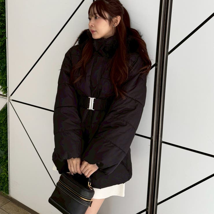 今季のイチオシアウターはこれ！ベルト付き中綿フードファーコート | RMAF　NICE CLAUP / OLIVE des OLIVE | 詳細画像54 