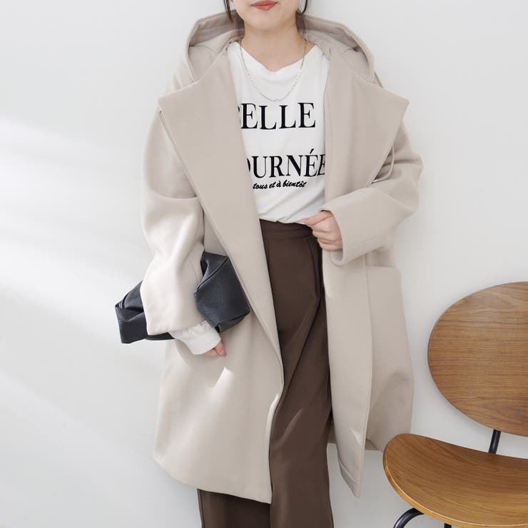 フードジップ付きコート | RMAF NICE CLAUP / OLIVE des OLIVE | 詳細画像16