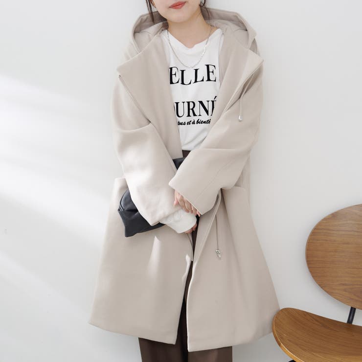 フードジップ付きコート | RMAF NICE CLAUP / OLIVE des OLIVE | 詳細画像17