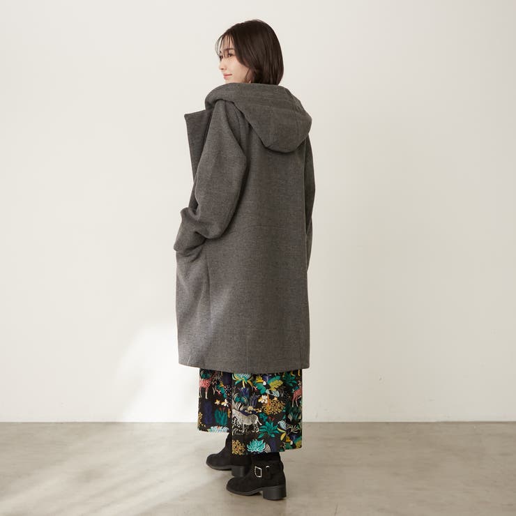 フードジップ付きコート[品番：OLOW0016946]｜RMAF NICE CLAUP / OLIVE