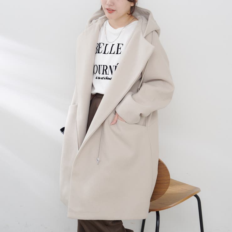 フードジップ付きコート | RMAF NICE CLAUP / OLIVE des OLIVE | 詳細画像22