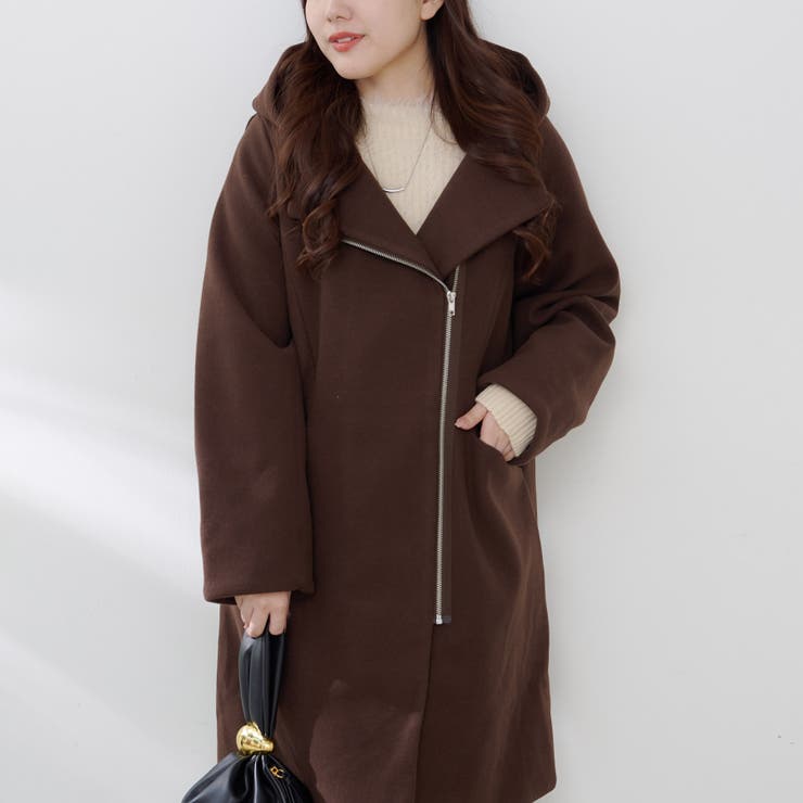 フードジップ付きコート | RMAF NICE CLAUP / OLIVE des OLIVE | 詳細画像27