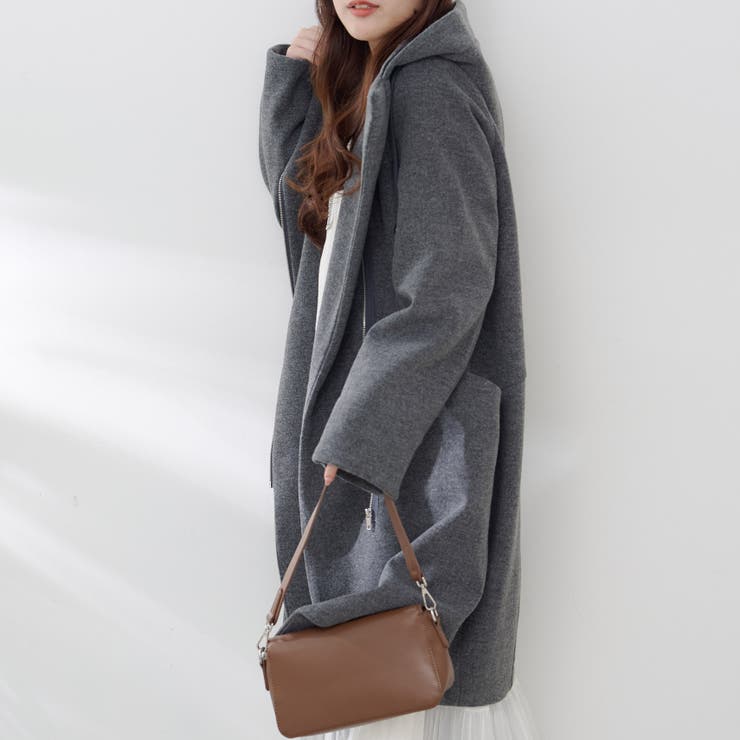 フードジップ付きコート | RMAF NICE CLAUP / OLIVE des OLIVE | 詳細画像6