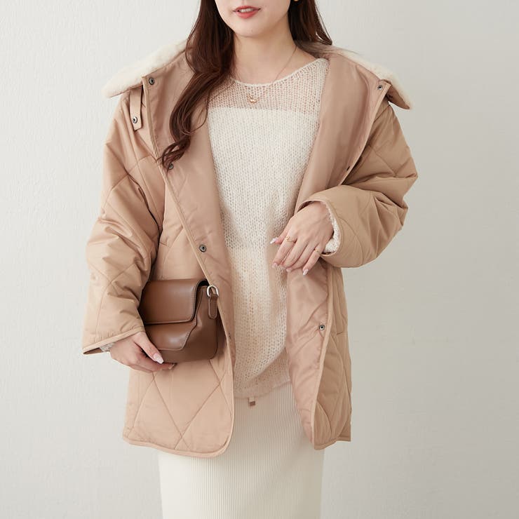 ファー衿キルトコート | RMAF　NICE CLAUP / OLIVE des OLIVE | 詳細画像3 