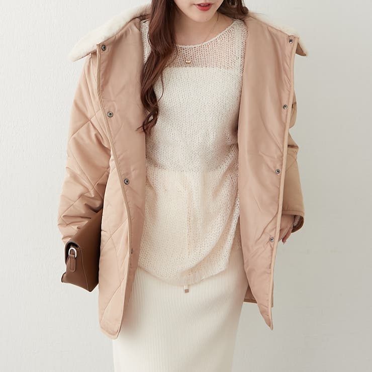 ファー衿キルトコート | RMAF　NICE CLAUP / OLIVE des OLIVE | 詳細画像6 