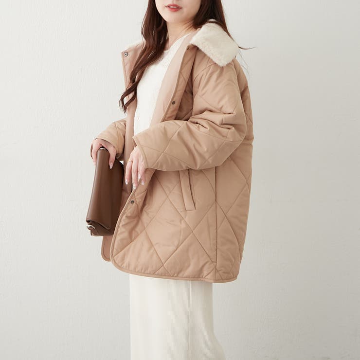 ファー衿キルトコート | RMAF　NICE CLAUP / OLIVE des OLIVE | 詳細画像7 