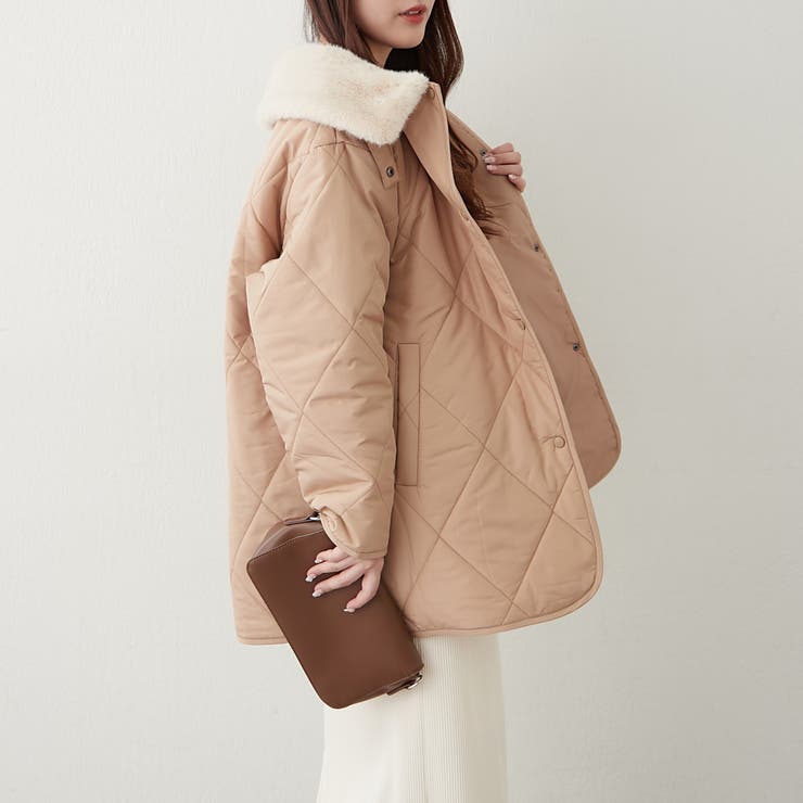 ファー衿キルトコート | RMAF　NICE CLAUP / OLIVE des OLIVE | 詳細画像9 