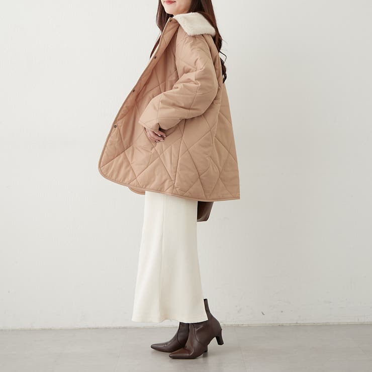 ファー衿キルトコート | RMAF　NICE CLAUP / OLIVE des OLIVE | 詳細画像11 