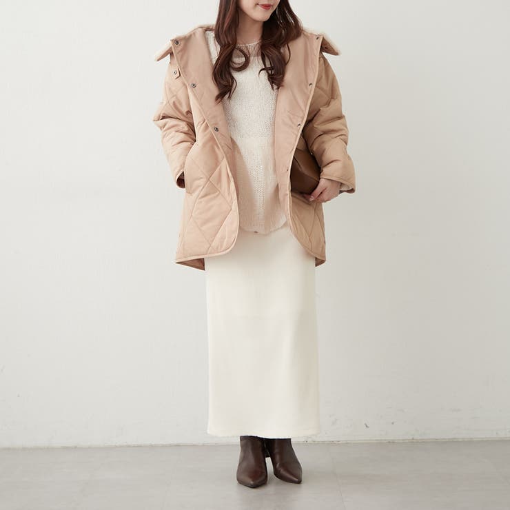 ファー衿キルトコート | RMAF　NICE CLAUP / OLIVE des OLIVE | 詳細画像13 