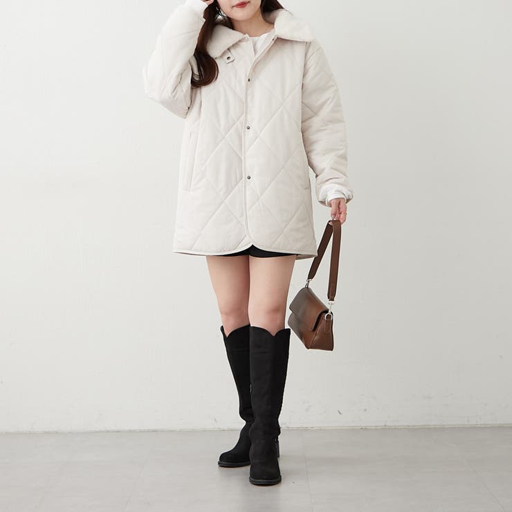 ファー衿キルトコート | RMAF　NICE CLAUP / OLIVE des OLIVE | 詳細画像26 