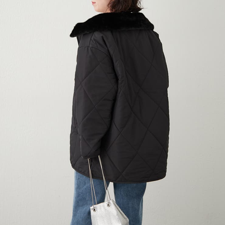 ファー衿キルトコート | RMAF　NICE CLAUP / OLIVE des OLIVE | 詳細画像34 