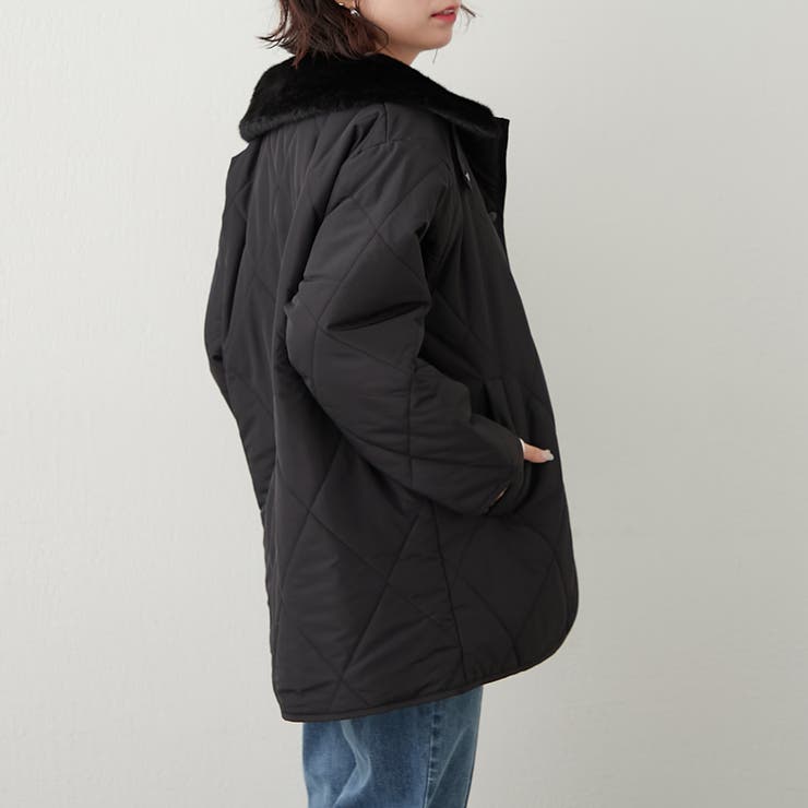 ファー衿キルトコート | RMAF　NICE CLAUP / OLIVE des OLIVE | 詳細画像35 