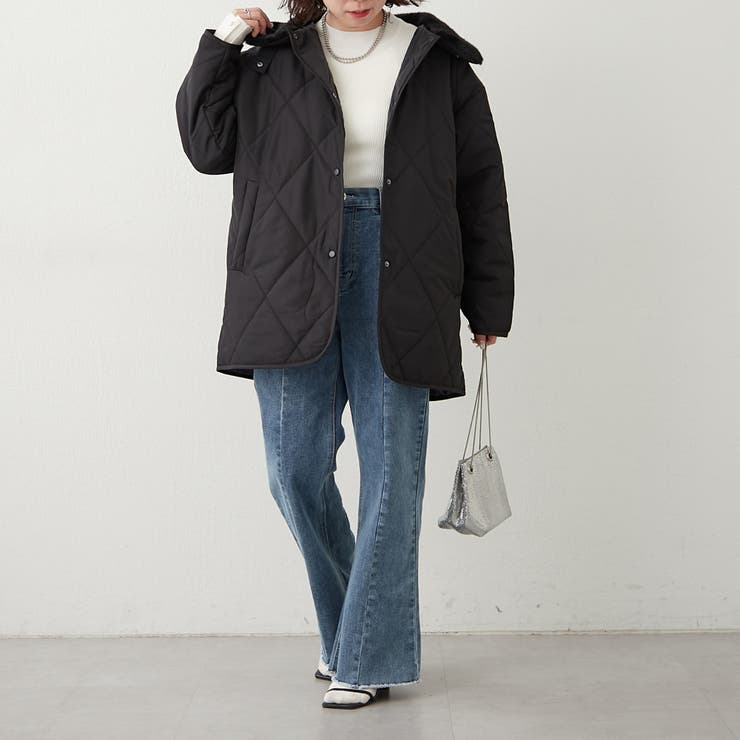 ファー衿キルトコート | RMAF　NICE CLAUP / OLIVE des OLIVE | 詳細画像47 