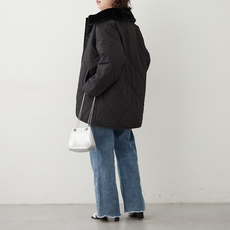 ファー衿キルトコート | RMAF　NICE CLAUP / OLIVE des OLIVE | 詳細画像49 