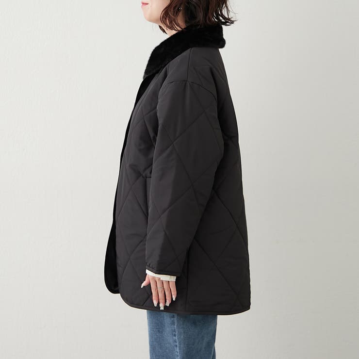 ファー衿キルトコート | RMAF　NICE CLAUP / OLIVE des OLIVE | 詳細画像51 