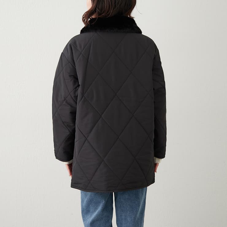 ファー衿キルトコート | RMAF　NICE CLAUP / OLIVE des OLIVE | 詳細画像52 