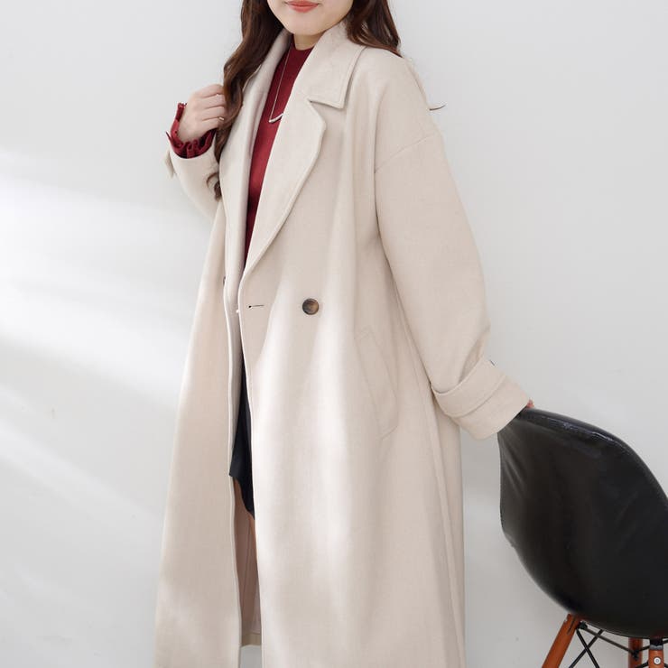 【5色展開】ダブルチェスターコート | RMAF　NICE CLAUP / OLIVE des OLIVE | 詳細画像4 