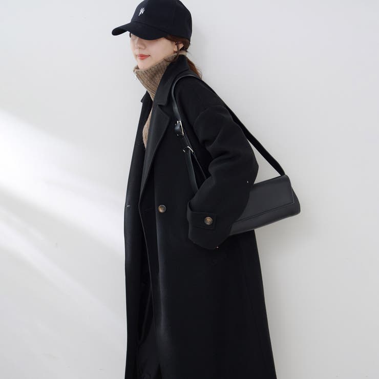 ブラック | 【5色展開】ダブルチェスターコート | RMAF　NICE CLAUP / OLIVE des OLIVE