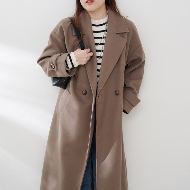 ブラウン | 【5色展開】ダブルチェスターコート | RMAF　NICE CLAUP / OLIVE des OLIVE