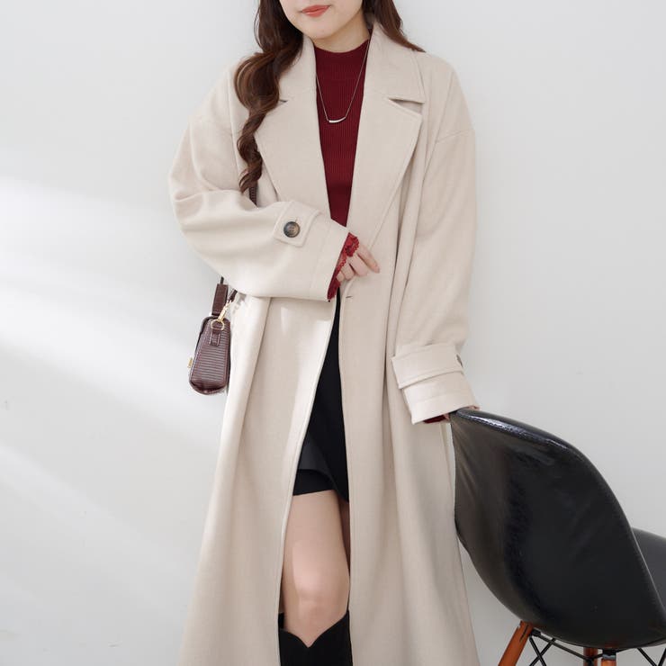 アイボリー | 【5色展開】ダブルチェスターコート | RMAF　NICE CLAUP / OLIVE des OLIVE